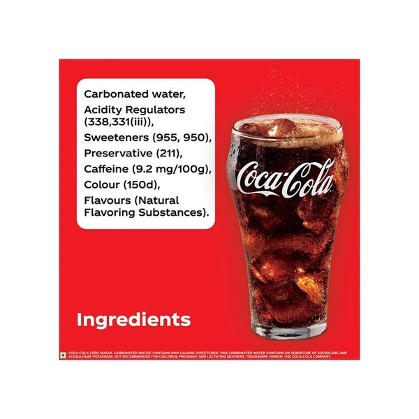 Coca-Cola Zero Sugar Soft Drink - 750 ml - 750 ml