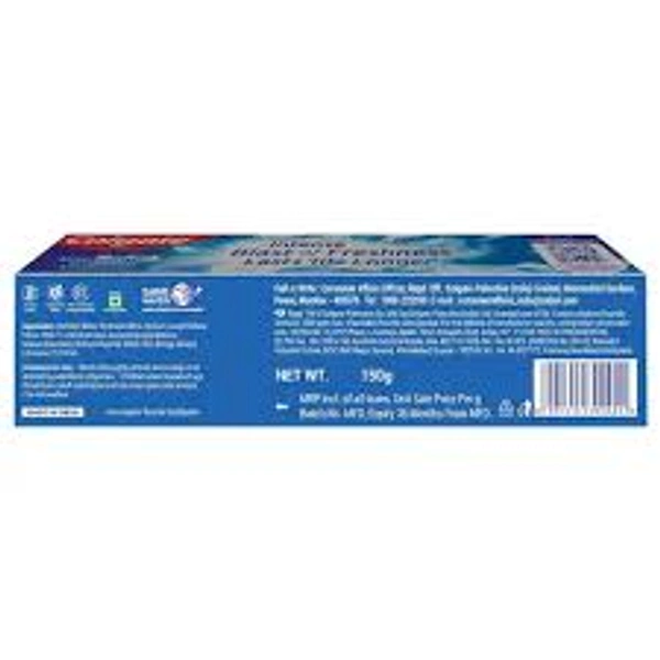 Colgate Blue Gel Anticavity Toothpaste Peppermint Ice MaxFresh with Cooling Crystals - 91 gm - 91 gm