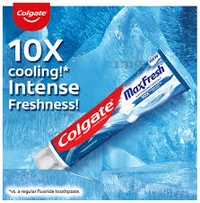 Colgate Blue Gel Anticavity Toothpaste Peppermint Ice MaxFresh with Cooling Crystals - 91 gm - 91 gm
