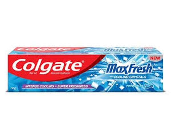 Colgate Blue Gel Anticavity Toothpaste Spicy Fresh MaxFresh with Cooling Crystals - 91 gm - 91 gm