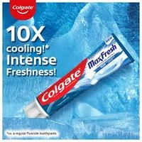 Colgate Blue Gel Anticavity Toothpaste Spicy Fresh MaxFresh with Cooling Crystals - 91 gm - 91 gm