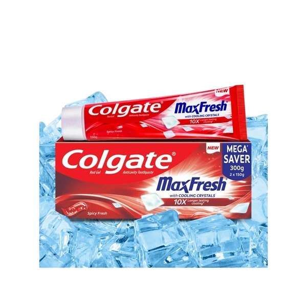 Colgate MaxFresh Gel Toothpaste (Spicy Fresh) - 300 gm