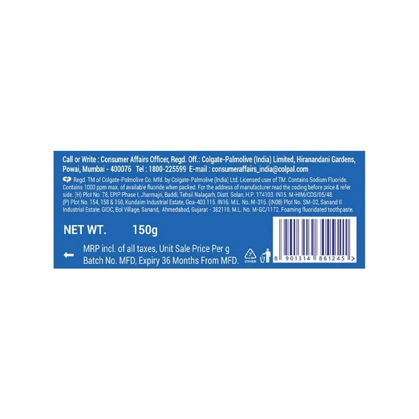 Colgate MaxFresh Peppermint Ice Gel Toothpaste - 150 gm