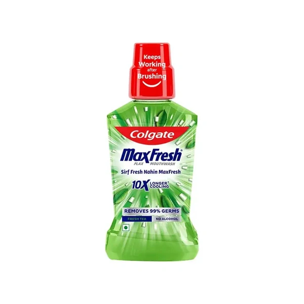 Colgate MaxFresh Plax Antibacterial Fresh Tea Mouthwash - 250 ml