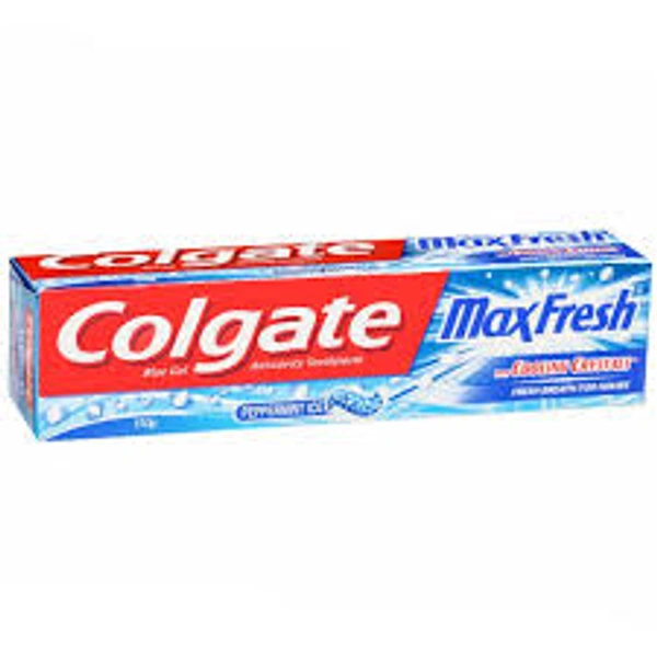 Colgate Red Gel Anticavity Peppermint Ice Toothpaste Max Fresh With Colling Crystals - 150 gm - 150 gm