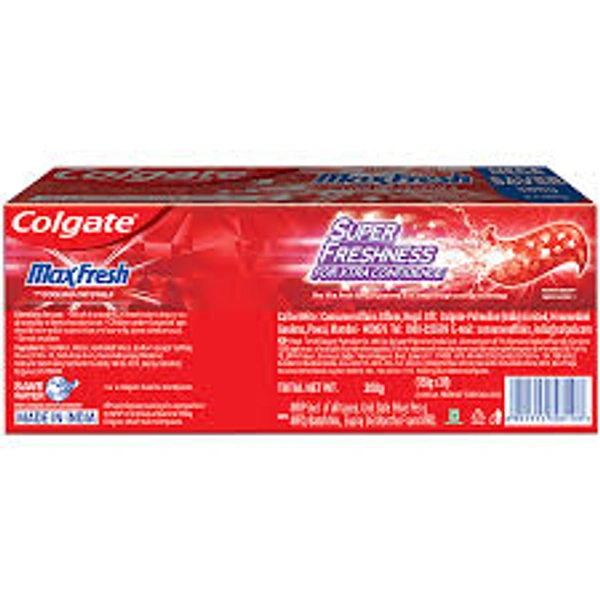 Colgate Red Gel Anticavity Spicy Fresh Toothpaste Max Fresh With Colling Crystals - 150 gm - 150 gm