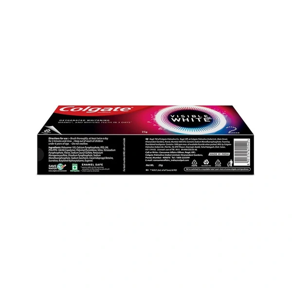 Colgate Visible White O2 Teeth Whitening Toothpaste - 25 gm