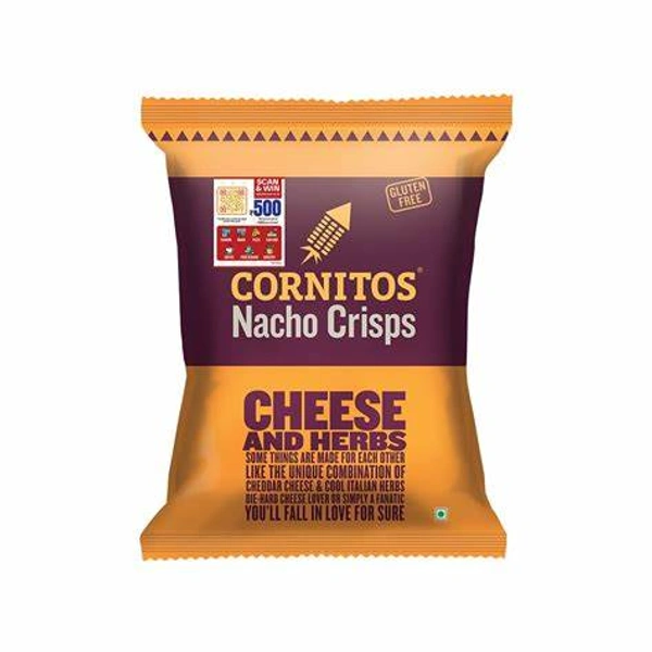 Cornitos Cheese & Herbs Nachos - 75 gm - 75 gm