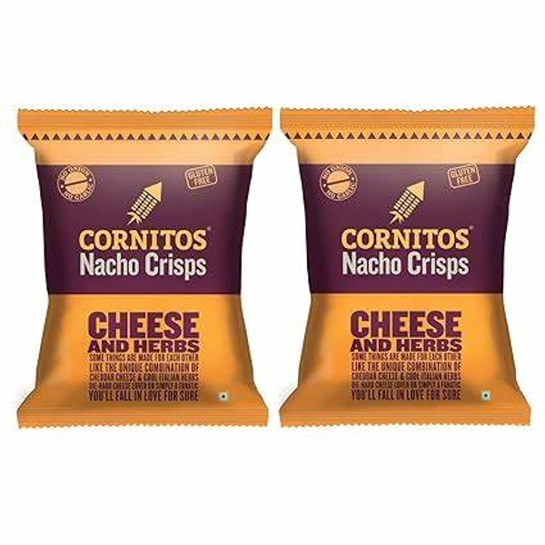 Cornitos Cheese & Herbs Nachos Pack Of 2 - (2*150 Gm) - 300 gm - 300 gm