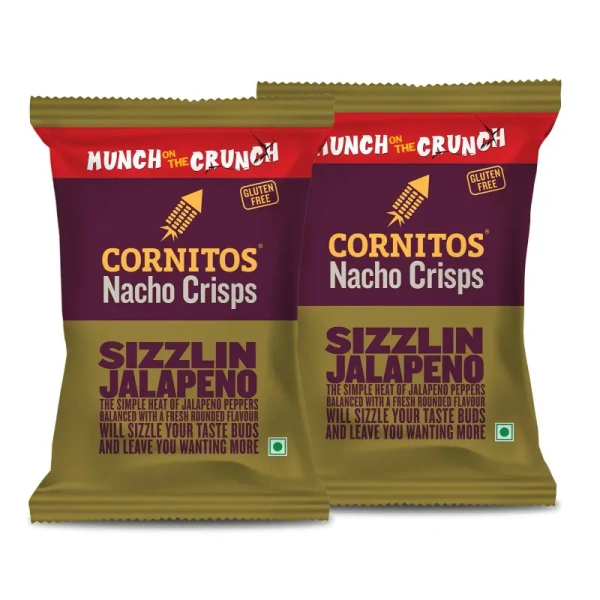 Cornitos Sizzlin Jalapeno Nachos Pack Of 2 - (2*150 Gm) - 300 gm - 300 gm