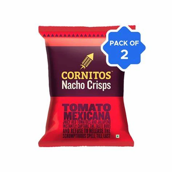 Cornitos Tomato Mexicana Nachos Crisps Pack Of 2 - (2*150 Gm) - 300 gm - 300 gm