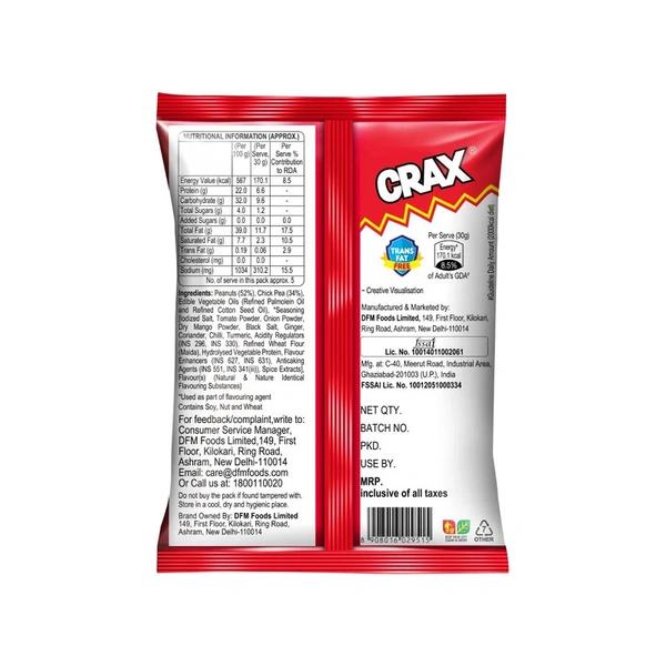 Crax Double Mazza Namkeen Snacks - 160 gm - 160 gm