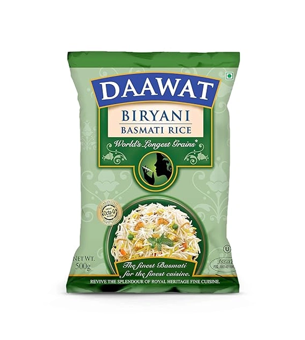 Daawat Biryani Basmati Rice - 500 gm