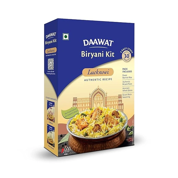 Daawat Lucknowi biryani Kit - 334 gm