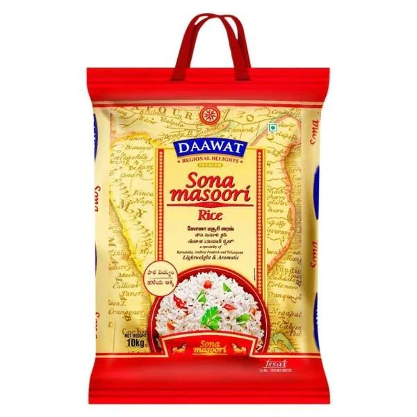 Daawat Raw Sona Masuri Rice - 10 kg