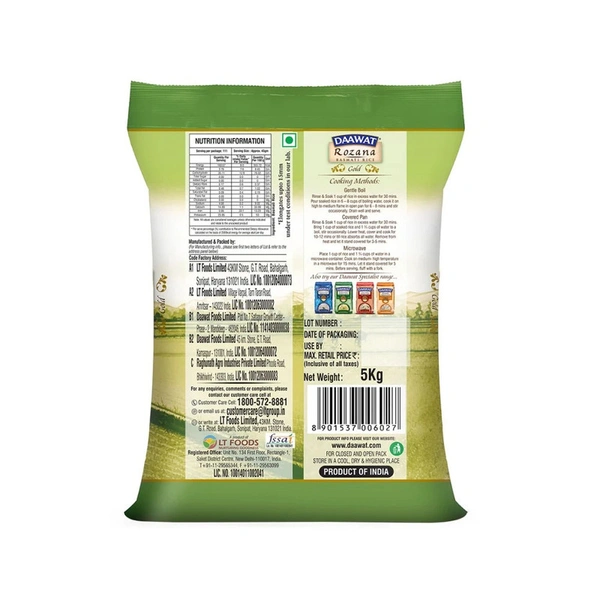 Daawat Rozana Gold Basmati Rice - 5 kg