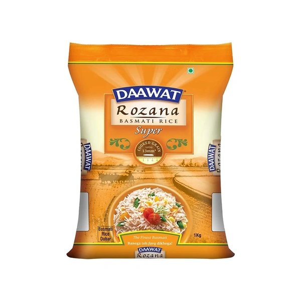 Daawat Rozana Super Basmati Rice (1 kg) - 1 kg