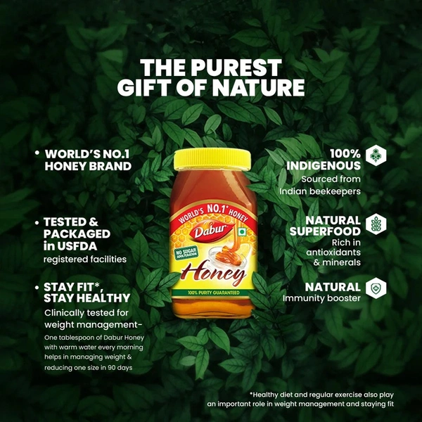 Dabur 100% Pure Honey 250 gm - (2*250 gm) - (2*250 gm)