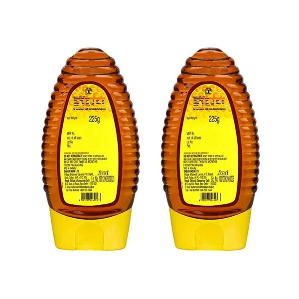 Dabur 100% Pure Squeezy Honey - Buy 2 Get 2 Free - (4*225 gm) - (4*225 gm)