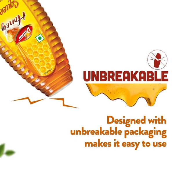 Dabur 100% Pure Squeezy Honey - Buy 1 Get 1 Free - (2*400 gm) - (2*400 gm)