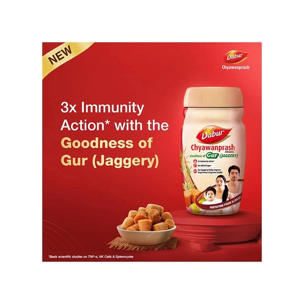 Dabur Chyawanprash Awaleha (Gur) - 900 gm - 900 gm