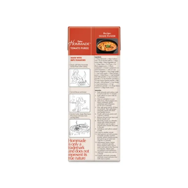 Dabur Hommade Tomato Puree - 200 gm - 200 gm