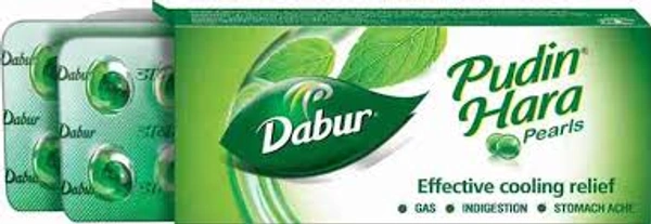 Dabur Pudin Hara Pearls Effective Cooling Relief - 40 Nos (10 Pcs per strips) - 10 Units