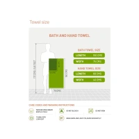 D鈥橠ecor Brio Cotton Bath Towel (29.5'' x 59'', 500 GSM, Beige) - 1 unit