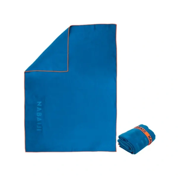 Decathlon Microfiber Polyester Hand Towel (15" x 21", 160 GSM, Blue) - NABAIJI - 1 unit