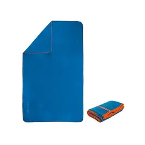 Decathlon Microfibre Polyamide Polyester Bath Towel (33" x 39", 160 GSM, Blue) - NABAIJI - 1 unit