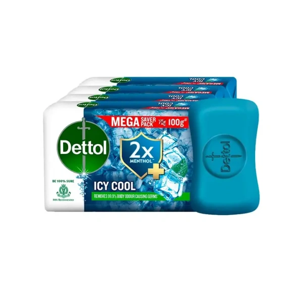 Dettol Icy Cool Soap (4*100 gm) - 400 gm