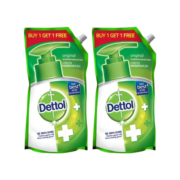 DETTOL ORIGINAL LIQUID HANDWASH REFILL (BUY 1 GET 1 FREE) - 2X675 ML