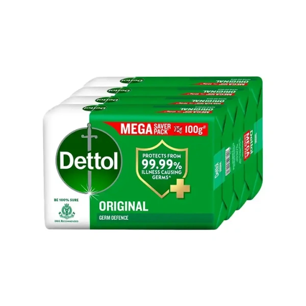 Dettol Original Soap - Pack of 4 (4*100 gm) - 400 gm