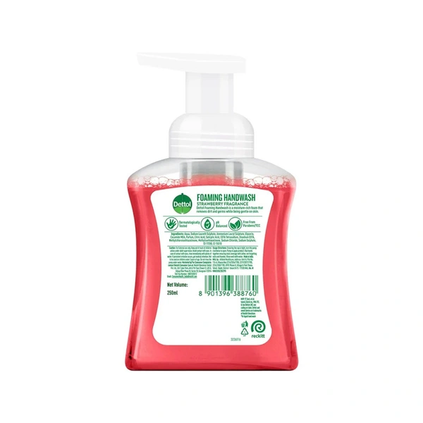 DETTOL STRAWBERRY FOAMING HANDWASH PUMP - 250 ML + 200 ML