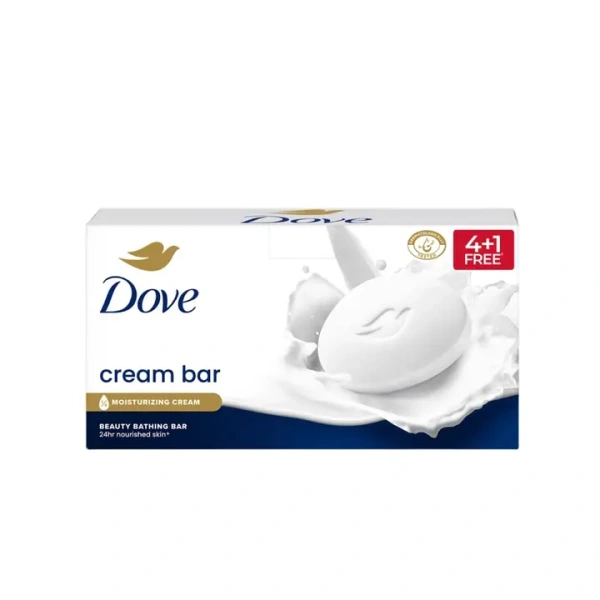 Dove Cream Beauty Bathing Soap - Pack of 5 (5*125 gm) - 625 gm
