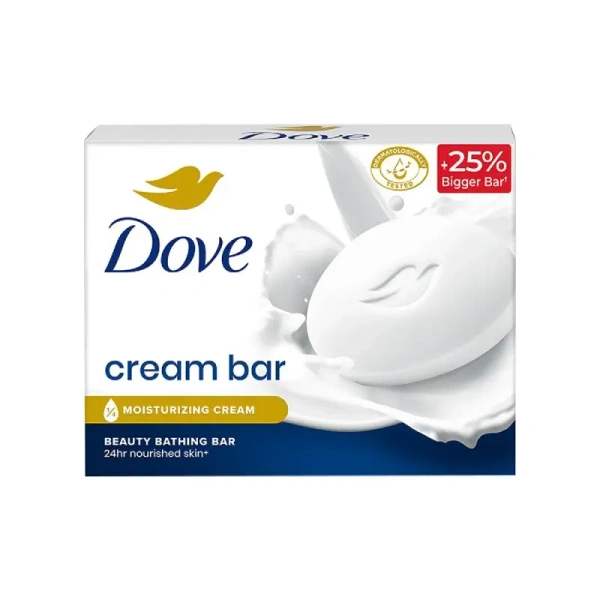 Dove Cream Beauty Bathing Soap - Pack of 8 (8*125 gm) - 1 kg