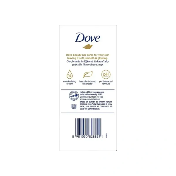 Dove Cream Beauty Bathing Soap - Pack of 8 (8*125 gm) - 1 kg