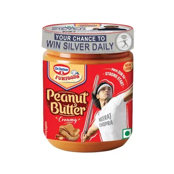 Dr. Oetker FunFoods Creamy Peanut Butter - 375 gm - 375 gm