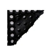Dream Living Hollow Doormat (24" x 16", Rubber, Black) - 1 piece