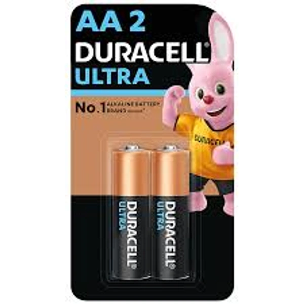 Duracell Ultra AA Alkaline Battery - 1 pack (2 pieces)
