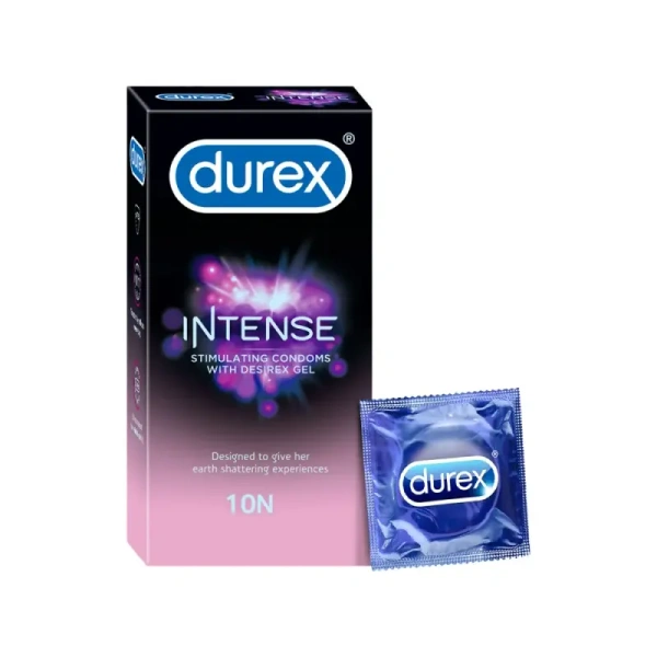 Durex Intense Condom -For Her Extra Pleasure-10 Piece - 10 Piece
