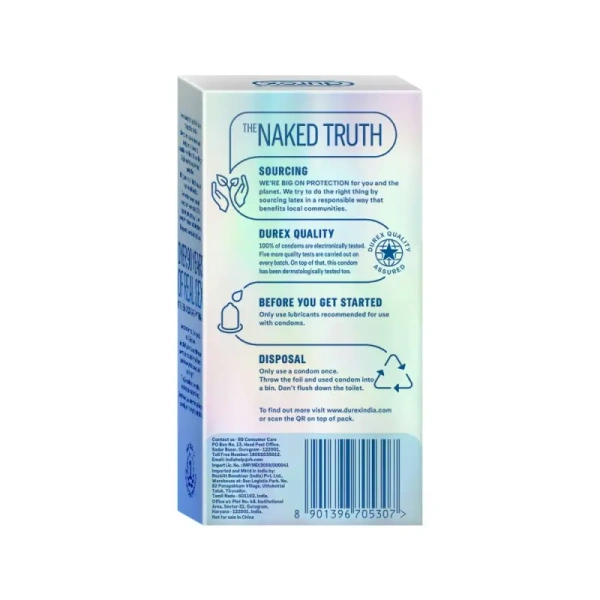 Durex Invisible Super Ultra Thin Condom-10 Piece - 10 Piece