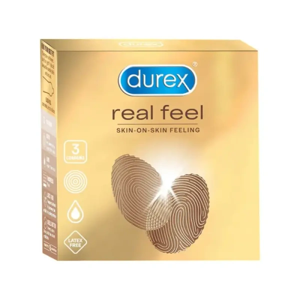 Durex Skin-on-Skin Real Feel Condom (3 pieces) - 3 Piece