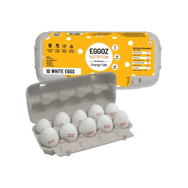 Eggoz Nutrition Protein Rich White Eggs (10 pieces) - 10 Pieces
