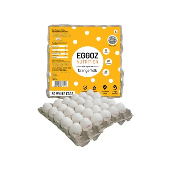 Eggoz Nutrition Protein Rich White Eggs (30 pieces) - 30 Pieces