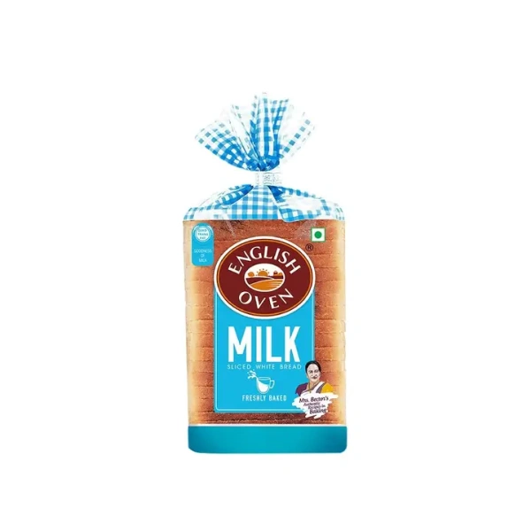 English Oven Milk Sliced White Bread Bread - 400 gm - 400 gm