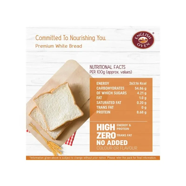 English Oven Premium White Bread - 350 gm - 350 gm