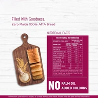 English Oven Zero Maida 100% Atta Bread - 400 gm