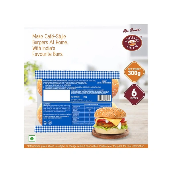 English Oven Jumbo Burger Bun - 300 gm - 300 gm