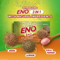 Eno 3 in 1 Antacid with Real Jeera, Ajwain & Kala Namak - 30gm - 30gm